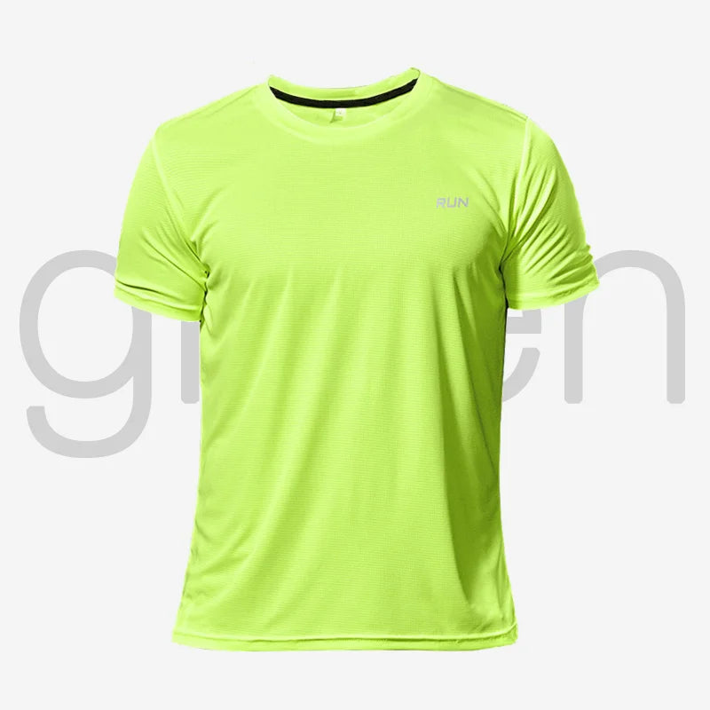 Long and Short-Sleeved T-Shirt Fitness Sports Tops Morning Running Ice Silk Quick Dry Outdoor Mountaineering Gym Clothing Men