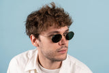 Ray-Ban Original Classic RB3547 Oval Flat Glass Lens Sunglasses in Box
