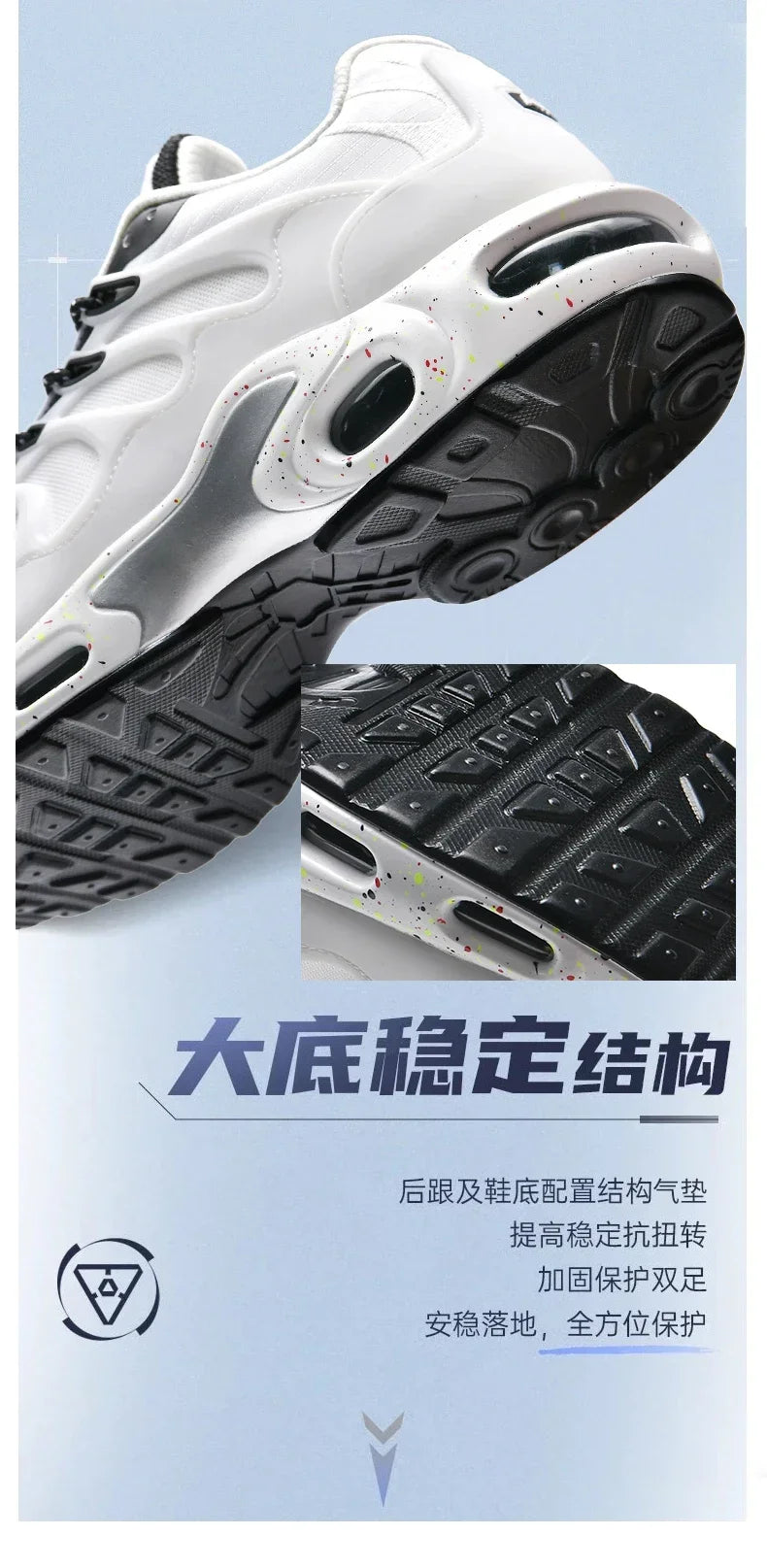 New Men's Air Cushion Running Shoes Designer Footwear Luxury Shoes Male Fitness Jogging Sneakers Basketball Antiskid Mens Tennis