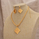 Jewelry Set For Women  Gold Plated With Necklace Pendant Nigerian Wedding Jewelry