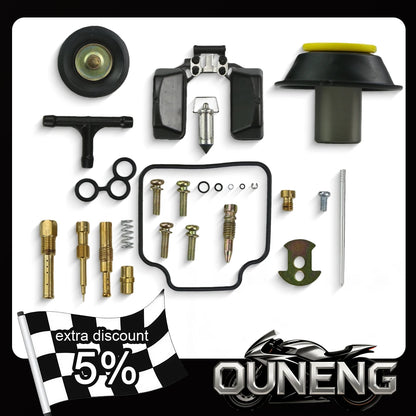 For GY6 125 150cc PD24J Motorcycle Carburetor Repair Kit With Plunger Diaphragm Needle Valve Gasket Air Screw ATV Kart Scooter