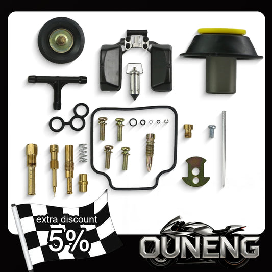 For GY6 125 150cc PD24J Motorcycle Carburetor Repair Kit With Plunger Diaphragm Needle Valve Gasket Air Screw ATV Kart Scooter