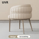 UVR Light Luxury Dining Chair Household Makeup Chair Modern Simple Hotel Negotiation Receiving Chair Restaurant Chair Furniture