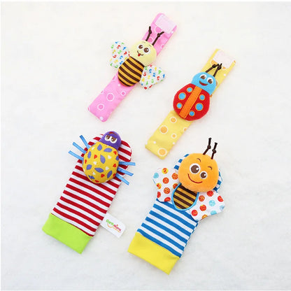 Baby Toys 0 6 12 Months Cute Stuffed Animals Baby Rattle Socks Wrist Baby Rattles Newborn Toys Make Sounds Games For Babies