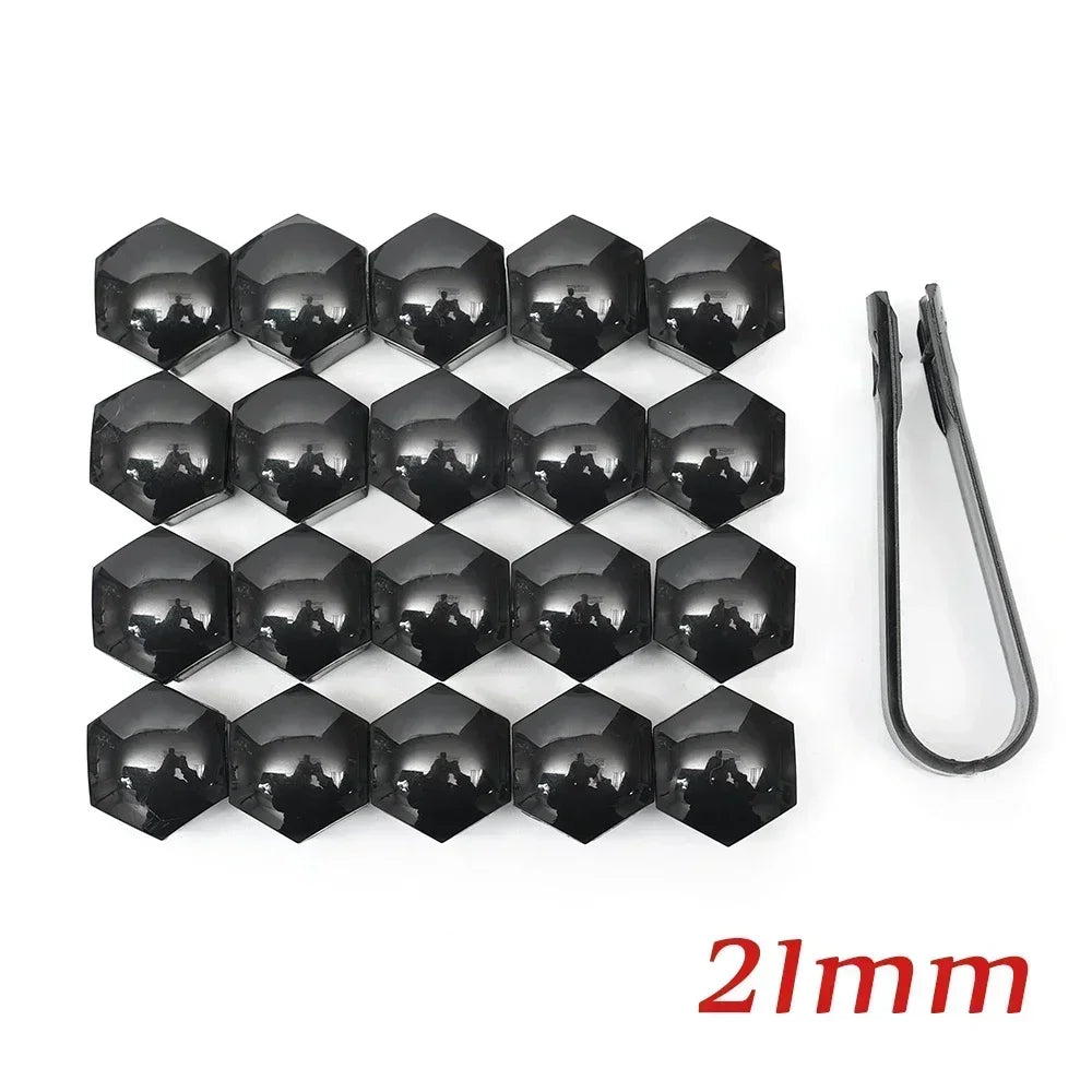 20pcs Car Wheel Tire Nut Caps Anti-Rust Protection Cover 17mm 19mm 21mm Car Hub Nut Decoration Cap Accessories