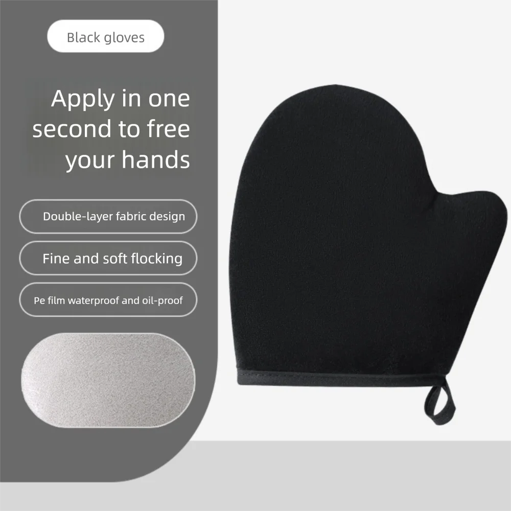 3-In-1 Body Lotion Glove Makeup Applicator Reusable Hands Applicator Double-Sided Prevents Sticky Bath Cleaning Tools