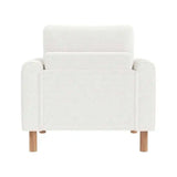 Modern armchair with thick cushions and a soft seat, suitable for reclining in the living room, office, or bedroom.