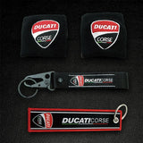Motorcycle Embroidery Front Fluid Oil Brake Reservoir Sock Cover for Ducati Monster Panigale Diavel Superleggera V4 V2 Scrambler