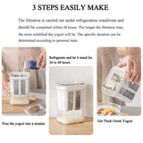 1100ml/1800ml Yogurt Filter Greek Yogurt Strainer Food Strainer Storage Container  Whey Separation Cheese Tools Kitchen Supplies
