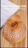 Wood Grain Mini Vase Air Humidifier USB Electric Ultrasonic Water Aroma Essential Oil Diffuser Home Room Fragrance Air Purifier