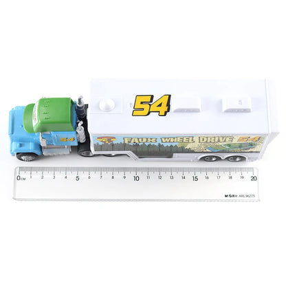 Disney Pixar Cars 2 3 Juguetes Rayo McQueen Camión Jackson Storm Tío Mack 1:55 Camión de fundición Modelo de remolque Niño niños Regalo