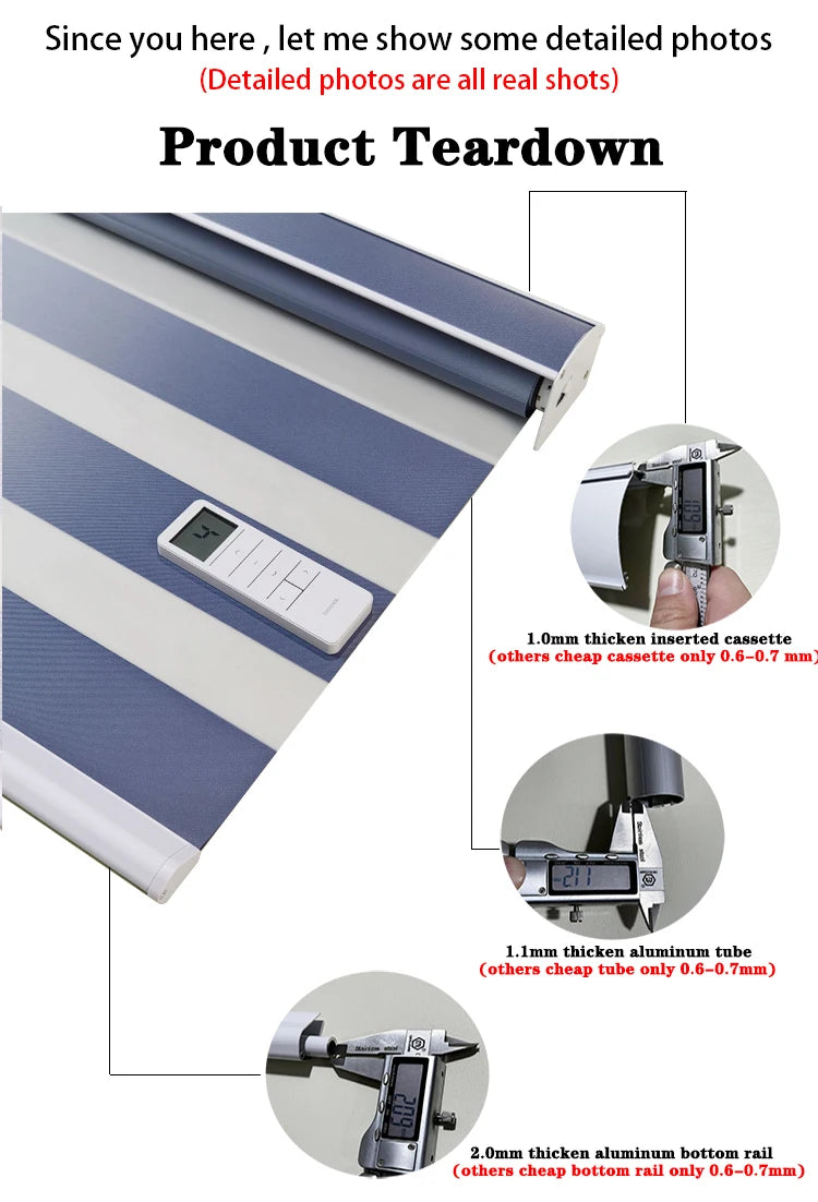 Custom Made Motorized Window Blinds Blackout Zebra Blinds Shades Dual Stripe Shades Day and Night Roller Blinds for Windows