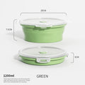 Collapsible Food Storage Containers Silicone Lunch Box with Lid Food Bowls Kitchen Stackable Lunch Box for Pantry Freezer Safe