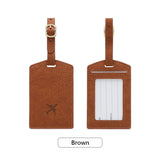 Fashionable new PU luggage tag, boarding pass for overseas travel, luggage tag, anti-loss name card, luggage tag