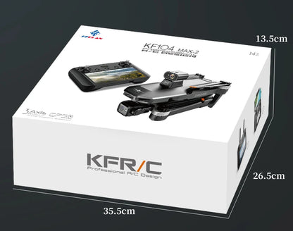 KF104 / KF104MAX2 Professional Drone With 4K Camera 3-Axis Gimbal WIFI 360 Obstacle Avoidance Touch Screen FPV Brushless RC Dron