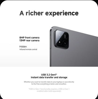 Global Version Xiaomi Pad 7 Mi Tablet 11.2" 3.2K 144Hz Display Adreno GPU 45W Turbo charge 8850mAh Snapdragon 7+ Gen 3