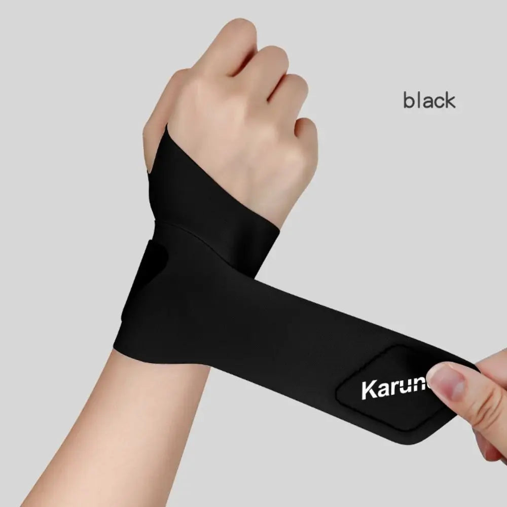 Spandex Sport Wrist Guard with Fastener Tape Wrist Sprain Tendonitis Wristband Ultra Thin Wrist Support Brace