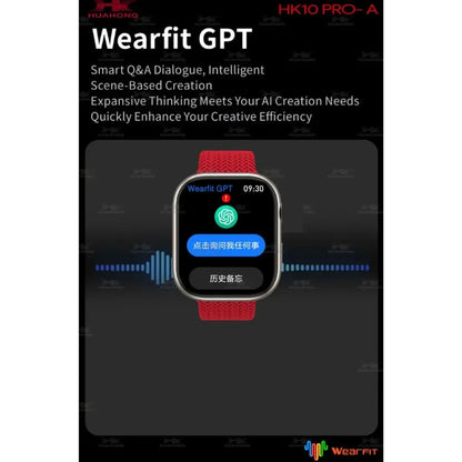 Fashion Watch HK10 Pro Smart Watch NFC ChatGPT 2.02'' Music Bluetooth Call Fitness Tracker Ai Voice Sports SmartWatch Men Women