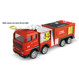 Children Fire Truck Pull Back Toys Fire Telescopic Ladder Truck Inertia Car Fire Rescue Water Tanker Model Boys Birthday Gift