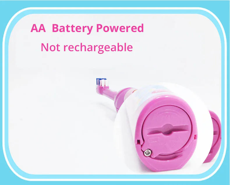 Oral-B Kid Electric Toothbrush Pro-Health Soft Bristle Rounded Vibrate Brush Heads Gum Care Teeth Brush Battery Power for Age 3+