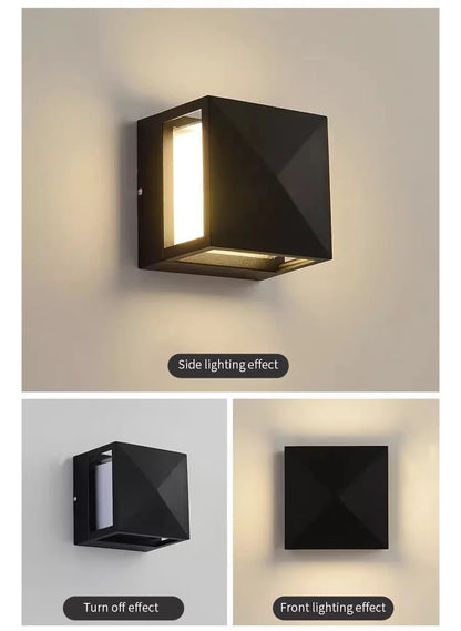 Led Outdoor Wall Light Waterproof IP66 Motion Sensor Led Outdoor Lighting Porch Lights Balcony Garden Lights Outdoor Wall Lamp