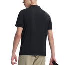 (M-4XL) camiseta de corrida de secagem rápida masculina gola meio zíper roupas de fitness masculina ajuste solto treinamento esportes mangas curtas