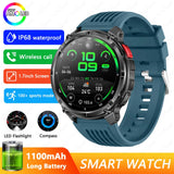 Novo Smartwatch T-Rex3 Pro 2026 – Bateria de 1100mAh, GPS com rastreamento de rota, Resistência à água 5ATM, Monitoramento de esportes e corrida, Bússola, Estilo militar