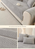 1PC Velvet Thicken Sofa Seat Cover Nordic Universal Sofa Cushion Slipcover Anti-slip L Corner Couch Towel Mat for Living Room