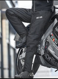 Winter Waterproof Motorcycle Overpants Quick Release Touring Moto Pants Men's Warm Windproof Motorbike Trousers CE Kneepads