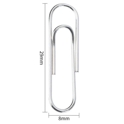 50/100/200PCS Metal Paper Clips Binding Clip Home Office Storage Supplies Anti Lost Mini Bookmark Planner Marking Paperclips