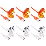 Funny Dog Fast Charger Cable Data Cable For iPhone IOS Android Type-C Mobile Phone Charging Line Prank Gifts Phone Accessories ﻿