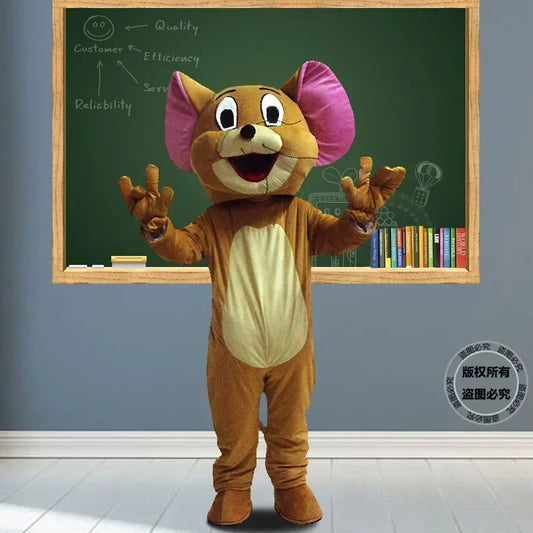Tom Cat X Jerry Mouse Cartoon Mascot Cosplay Costume Fancy Dress Advertising Carnival Props Customized Halloween Party