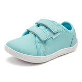 HOBIBEAR Kids Barefoot Shoes Little/Big Kid Wide Toe Minimalist Sneakers Lightweight Hook and Loop Artificial Leather Shoes