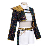 Kids Girls Rummi Devil Hunters Zoeyy Miraa Cosplay Costume for Children Idol Roleplay Outfits Halloween Carnival Suit