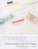 12Pcs/Set Transparent Dot Dispensing Double-sided Tape Replaceable Refills Handbook Dot Glue Stationery School Office Supplies