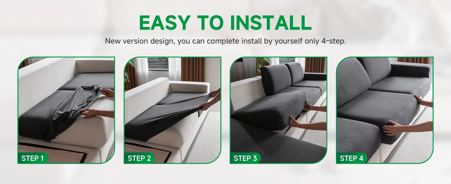 Waterproof Sofa Cover Luxury Adjustable Elastic Couch Cover for Living Room Sofa Seat Cover 1 2 3 4 seater l shaped full set