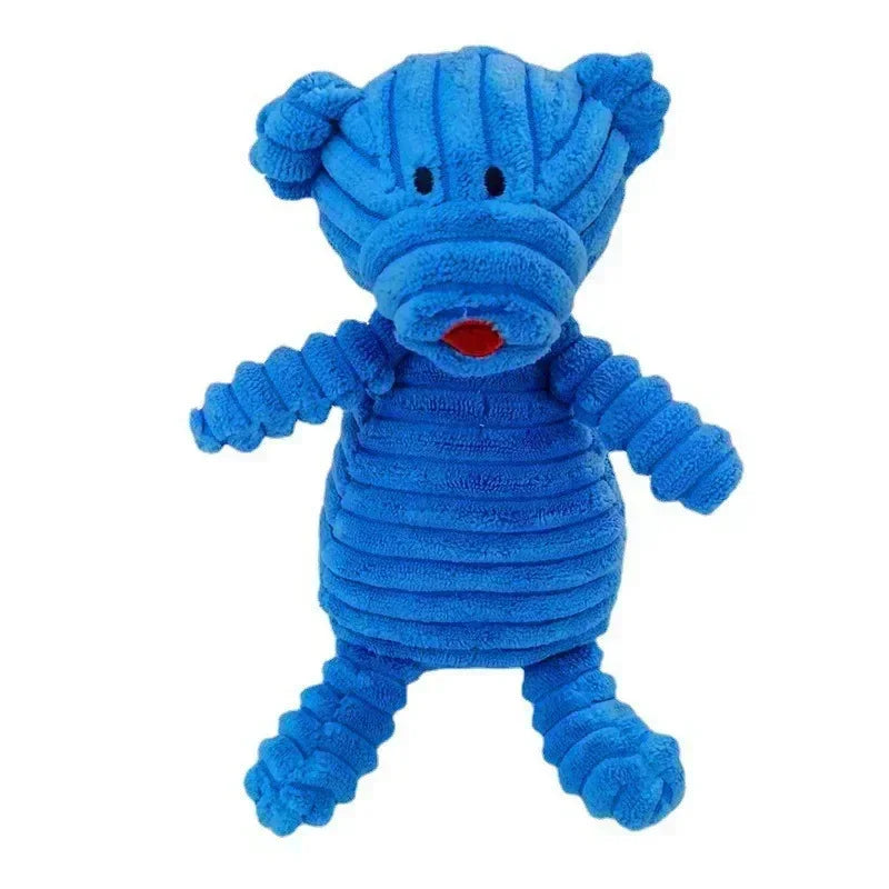 Pelúcia Corduroy Toy Dog, Forma Animais, Mordida Resistente, Brinquedos Squeaky, Pet Products, Acessórios de treinamento, Pequenos e Grandes Cães