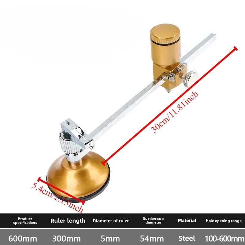Professional Glass Cutter Circular Compass Porcelain Manual Tile Diamond Cutting Ceramic Construction Tools