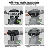 Rhinowalk Motorcycle Handlebar Bag Waterproof Universal Storage Bag Travel Motor Accessory For BMW1250ADV KTM890 CF450 Kawasaki