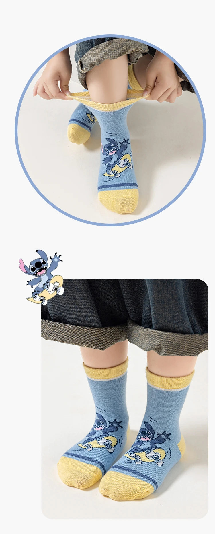 5 pares de calcetines para niños con puntadas de dibujos animados, calcetines para niño, calcetines de tubo medio para primavera y otoño, calcetines bonitos de algodón para niños, calcetines para niña, talla 1-12 años