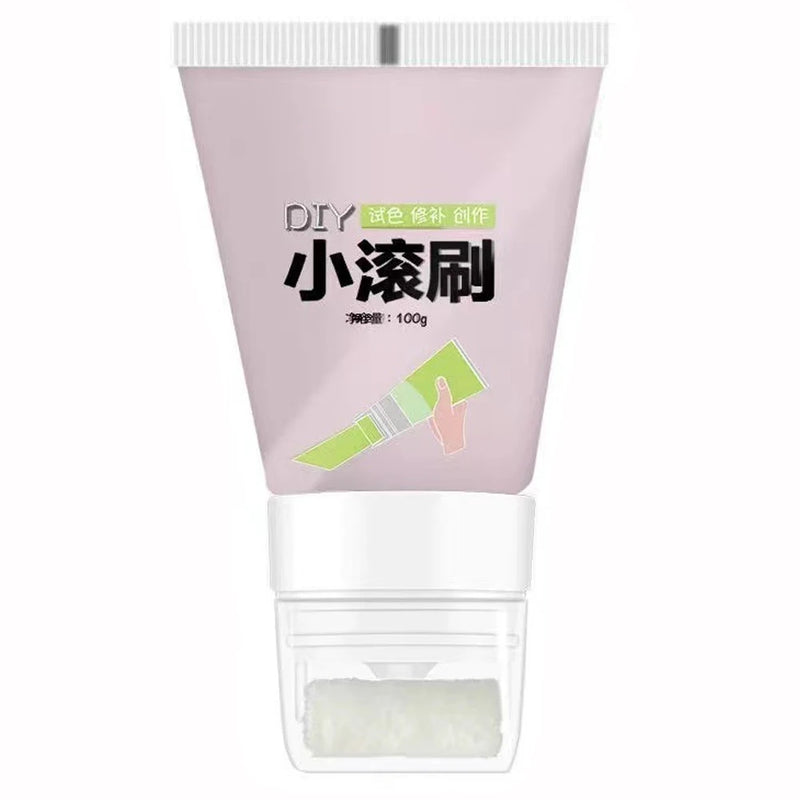 100g White Pink Wall Small Roller Brush Paint Interior Wall Repair Household Wall Graffiti Repair Environmental Protection Paint