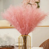 Artificial Pompom Grass, Pompass Branches, Faux Soft Stems, Plants Vase Filler, Home Boho Decor, Flower Arrangement, 10pcs 