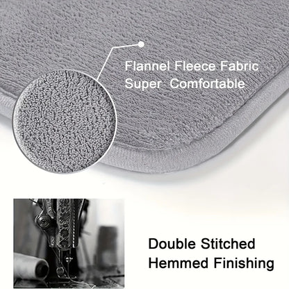 Thickened light luxury bathroom absorbent floor mat non-slip mat shower room soft foot mat entrance mat