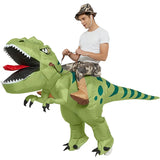 Animal Cartoon Riding T-Rex Inflatable Costume Nursery Kids Dinosaur Role-Playing Game Adult Kids Chasing Game Birthday Gift
