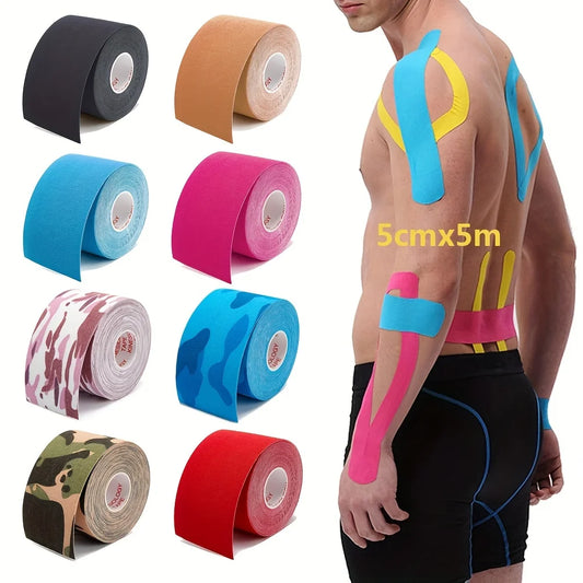 Kinesio Tapes Elastic Bandage Knee Pads Kinesiology Support Pads Locking Sports Self-Adhesive Kinesiotape Bandage