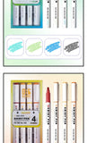 4 Colors/box Kawaii Glitter Highlighter Pen Pastel Fine Pastel Highlighter Marker Scrapbook Painted Stationery School Supplies