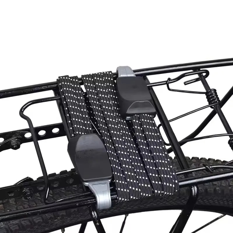 2PCSMotorbike Line Elastic Luggage Rope Load Carrier Strap Elastic Rubber Strap Buckle Rope with Hooks Bike Accessories