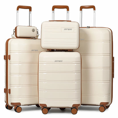 Joyway Travel Luggage Sets, Stylish Carry On Checked Suitcase Set,Sturdy Durable Scratch-resistant,TSA Lock,Spinner Wheels