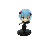 Bandai 1Pcs Random Style 10CM 2025 Anime EVA Asuka Ayanami Rei Q Version Kawaii Figure PVC Model Toys Doll Gift