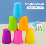 Kids Speed Training Toys Stack Cup Battle Table Game Indoor Family Party Game Toys Color Cognition Logic Training Classic Game